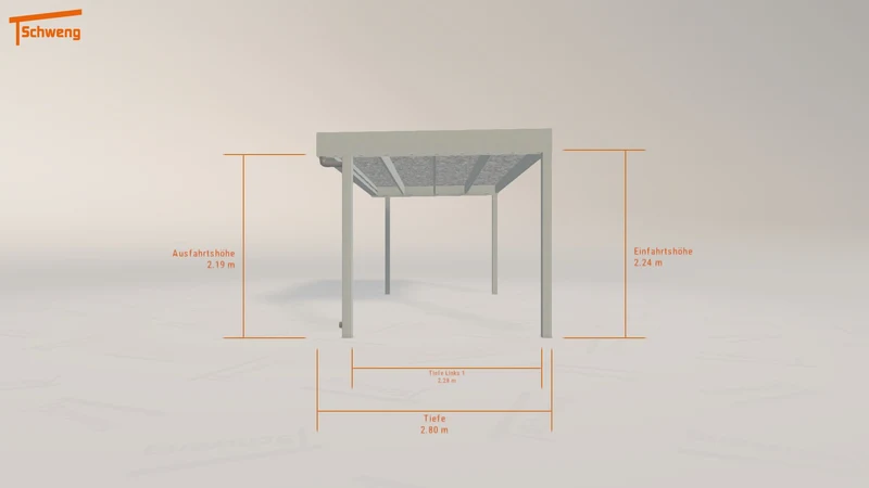#DE Schweng Flachdachcarport C600 (ID 33kn9q) #MTG