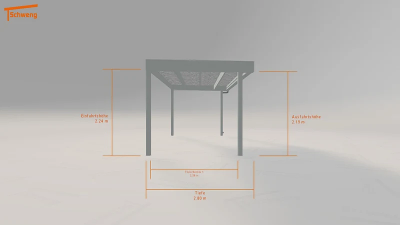 #DE Schweng Flachdachcarport C600 (ID 33kn9q) #MTG