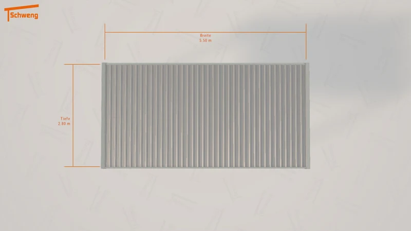#DE Schweng Flachdachcarport C600 (ID 33kn9q) #MTG