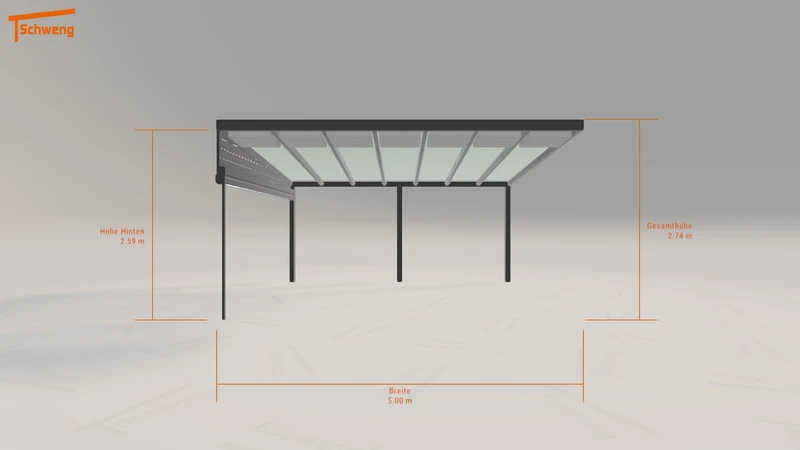 #DE Schweng Terrassenüberdachung S400 (ID 85y885)