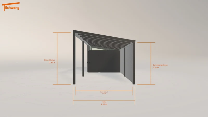 #DE Schweng Pultdachcarport S400 (ID g7znrm)