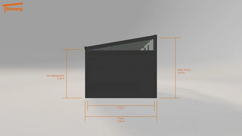 #DE Schweng Pultdachcarport S400 (ID g7znrm)