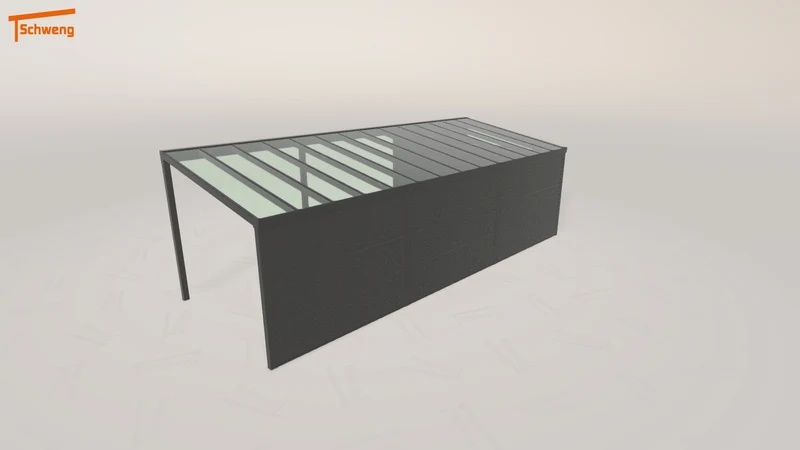 #DE Schweng Pultdachcarport S400 (ID k2g8w5)