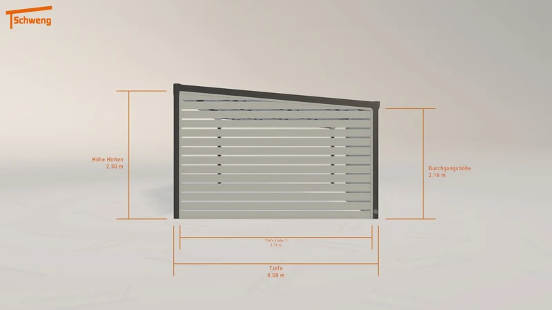 #DE Schweng Terrassenüberdachung S400 (ID zb4887)