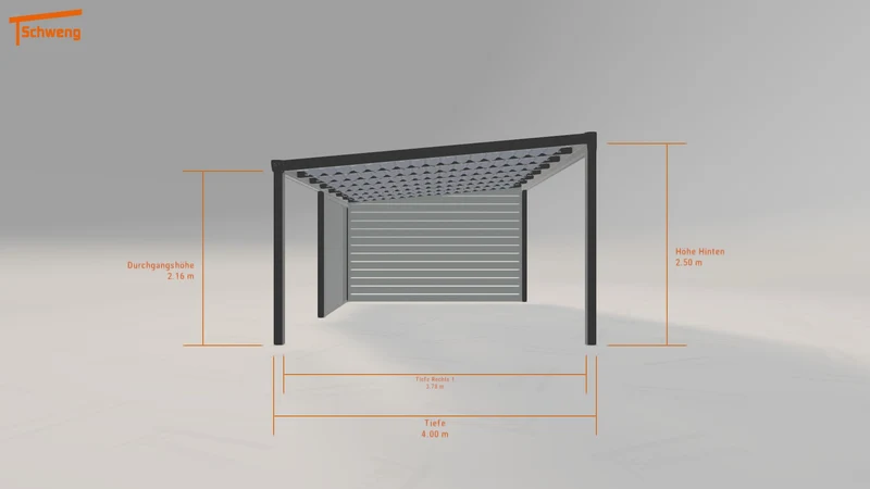 #DE Schweng Terrassenüberdachung S400 (ID zb4887)