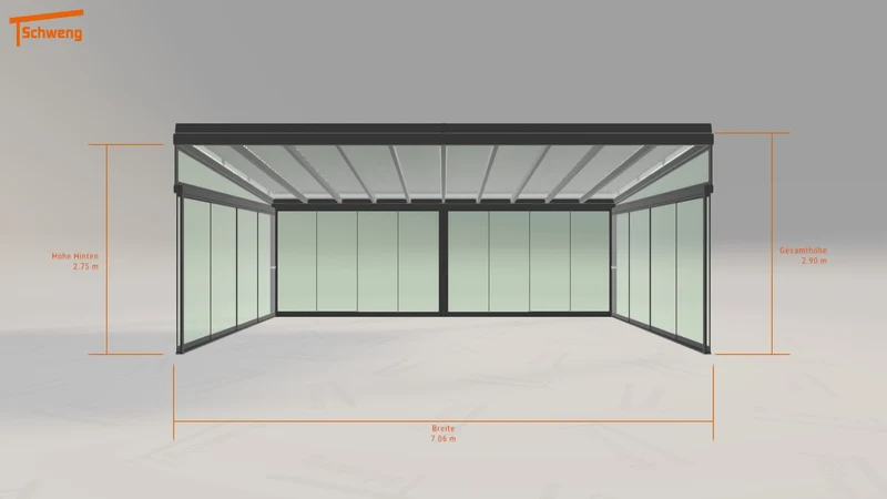 #DE Schweng Terrassenüberdachung S400 (ID rjwqbz)