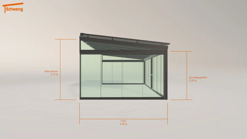 #DE Schweng Terrassenüberdachung S400 (ID rjwqbz)
