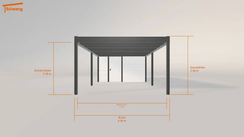 #DE Schweng Flachdachcarport C600 (ID w37wgv) #MTG
