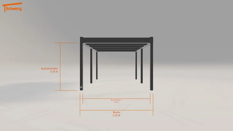 #DE Schweng Flachdachcarport C600 (ID jjz52x) #MTG