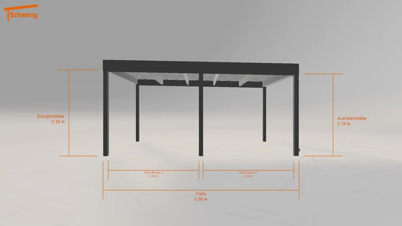 #DE Schweng Flachdachcarport C600 (ID jjz52x) #MTG