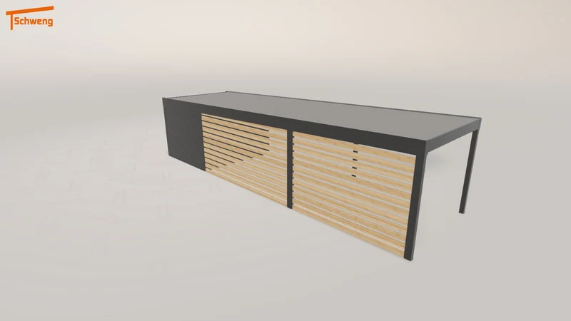 #DE Schweng Flachdachcarport C600 (ID w3p5rz)