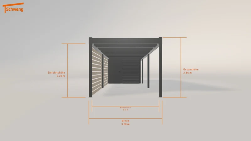 #DE Schweng Flachdachcarport C600 (ID x73bk8) #MTG