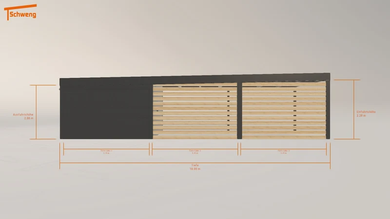 #DE Schweng Flachdachcarport C600 (ID x73bk8) #MTG