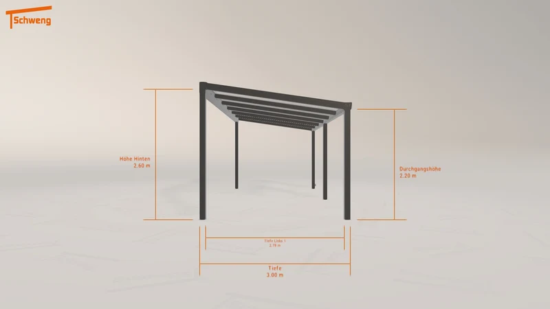 #DE Schweng Terrassenüberdachung S400 (ID 77978q)