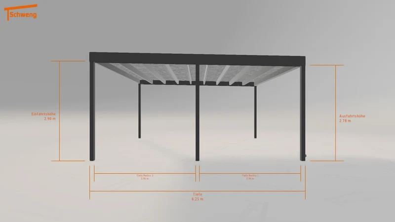 #DE Schweng Flachdachcarport C600+ (ID w3pvvg) #MTG