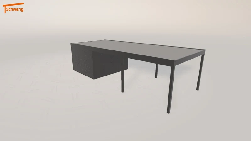 #DE Schweng Flachdachcarport C600 (ID jjnkkb)