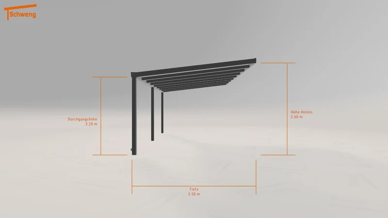 #DE Schweng Terrassenüberdachung S400 (ID 5md22z)