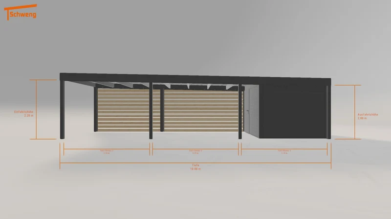 #DE Schweng Flachdachcarport C600 (ID yg2xkk) #MTG