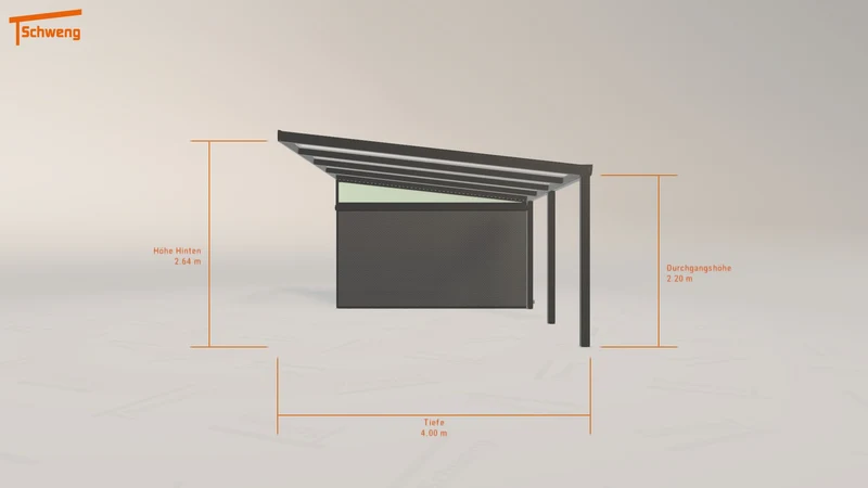#DE Schweng Terrassenüberdachung S400 (ID g7zjbn)