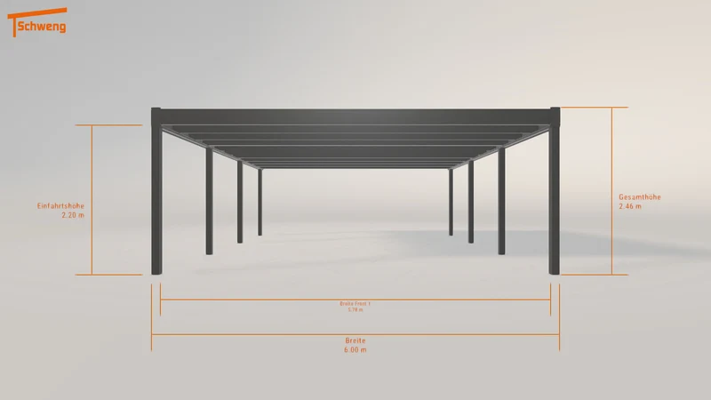 #DE Schweng Flachdachcarport C600+ (ID yg2x2k) #MTG