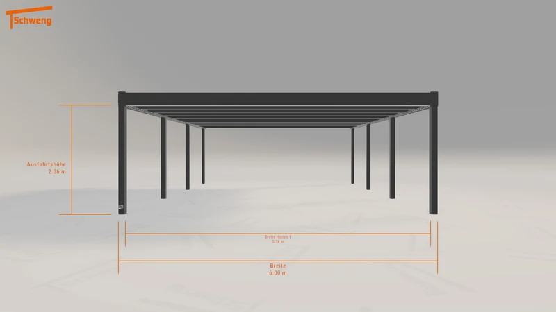 #DE Schweng Flachdachcarport C600+ (ID yg2x2k) #MTG
