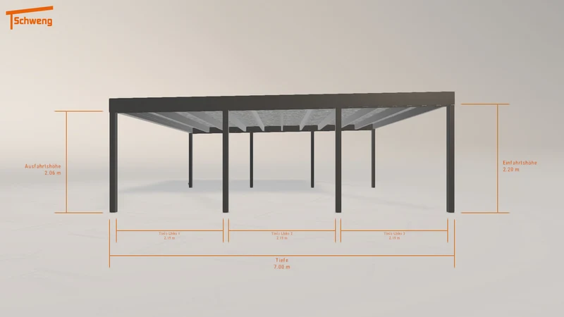 #DE Schweng Flachdachcarport C600+ (ID yg2x2k) #MTG