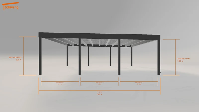 #DE Schweng Flachdachcarport C600+ (ID yg2x2k) #MTG