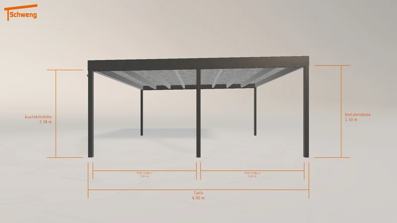 #DE Schweng Flachdachcarport C600+ (ID x73vbd)