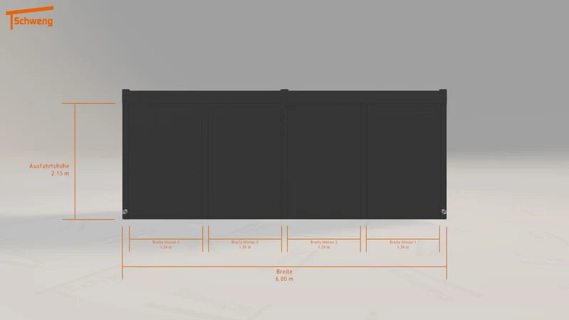 #DE Schweng Flachdachcarport C600 (ID 42krdm) #MTG