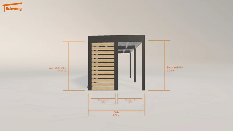 #DE Schweng Flachdachcarport C600 (ID 42krdm) #MTG
