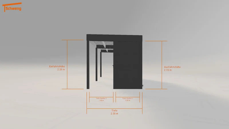 #DE Schweng Flachdachcarport C600 (ID 42krdm) #MTG