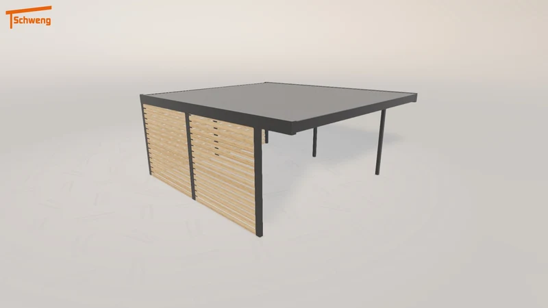 #DE Schweng Flachdachcarport C600 (ID 5mnybk) #MTG