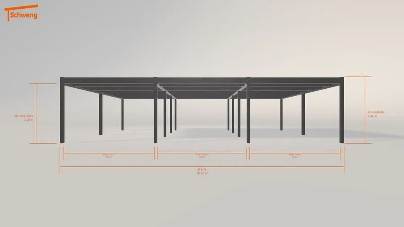 #DE Schweng Flachdachcarport C600 (ID bk7vd3) #MTG