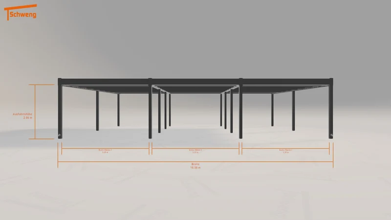 #DE Schweng Flachdachcarport C600 (ID bk7vd3) #MTG
