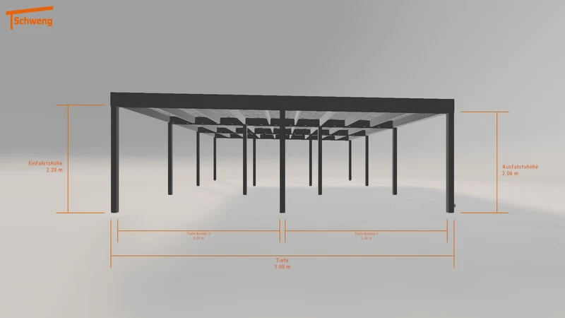 #DE Schweng Flachdachcarport C600 (ID bk7vd3) #MTG