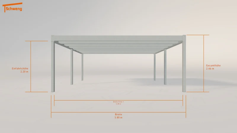 #DE Schweng Flachdachcarport C600+ (ID mjqdv8) #MTG