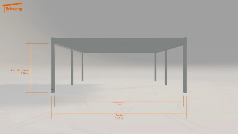#DE Schweng Flachdachcarport C600+ (ID mjqdv8) #MTG