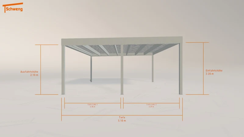 #DE Schweng Flachdachcarport C600+ (ID mjqdv8) #MTG