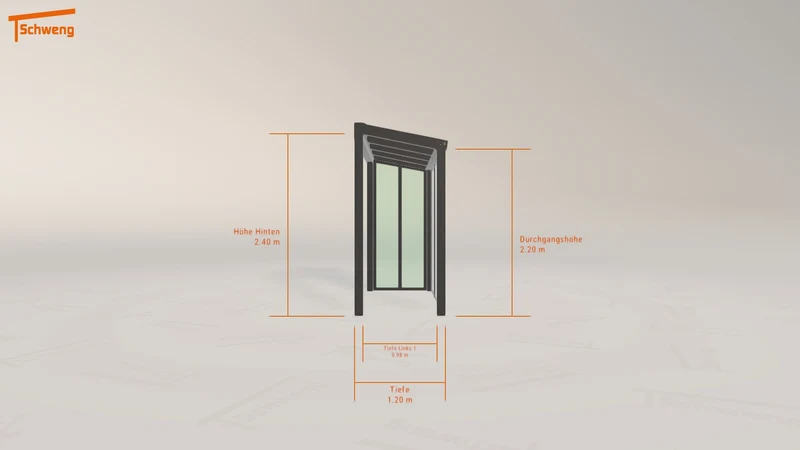 #DE Schweng Terrassenüberdachung S350 (ID w3p5jz)