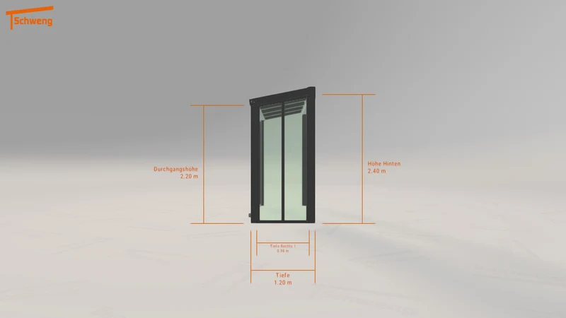 #DE Schweng Terrassenüberdachung S350 (ID w3p5jz)