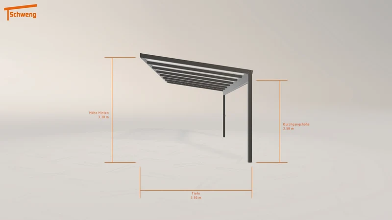 #DE Schweng Terrassenüberdachung S350 (ID jjnqg7)