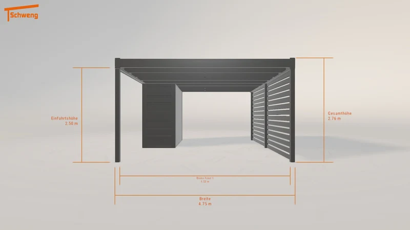 #DE Schweng Flachdachcarport C600 (ID 9w5wv9) #MTG