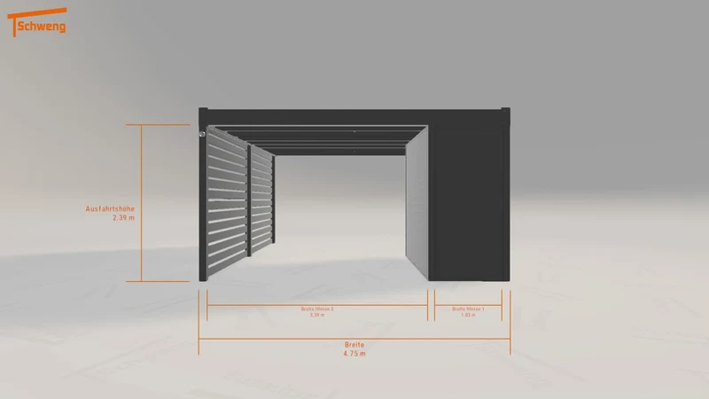 #DE Schweng Flachdachcarport C600 (ID 9w5wv9) #MTG