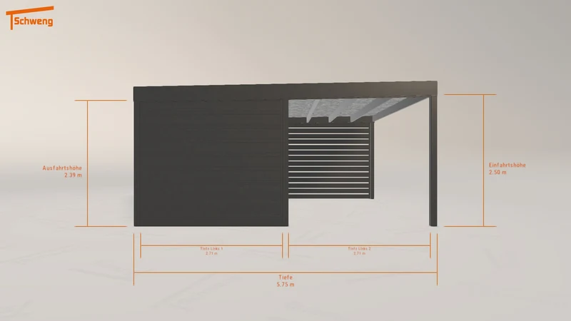 #DE Schweng Flachdachcarport C600 (ID 9w5wv9) #MTG