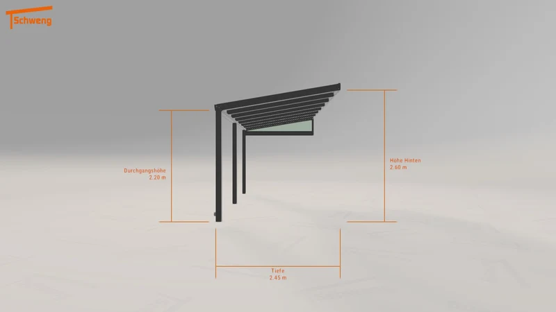 #DE Schweng Terrassenüberdachung S350 (ID k2g2jq)