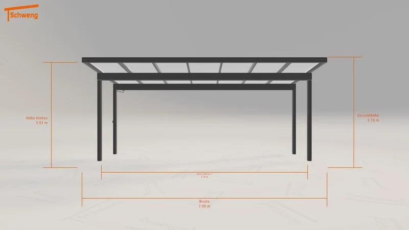 #DE Schweng Pultdachcarport S400 (ID x73bzw) #MTG