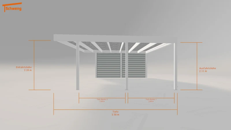 #DE Schweng Flachdachcarport C600 (ID x73b4w) #MTG