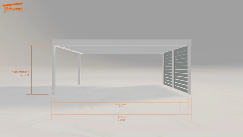 #DE Schweng Flachdachcarport C600 (ID 5mdqrq) #MTG