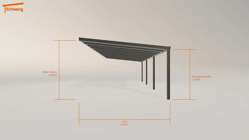#DE Schweng Terrassenüberdachung S400 (ID 77q8gq)