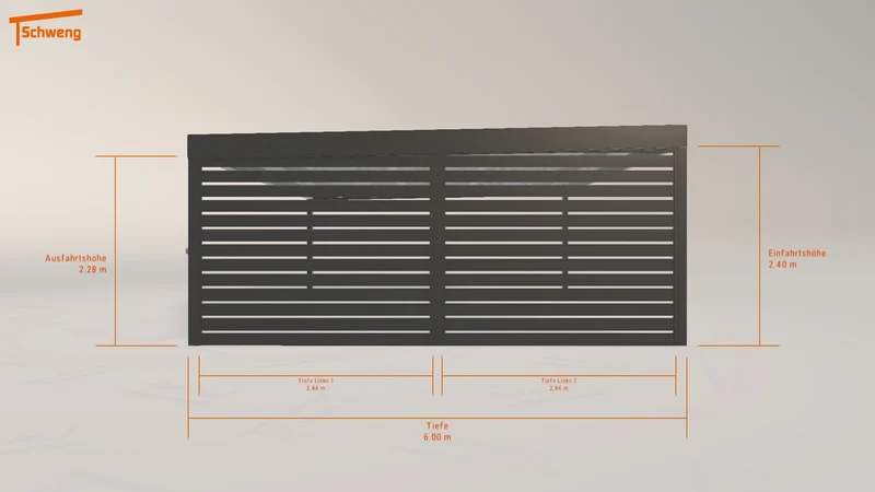 #DE Schweng Flachdachcarport C600+ (ID 5mnyg8) #MTG